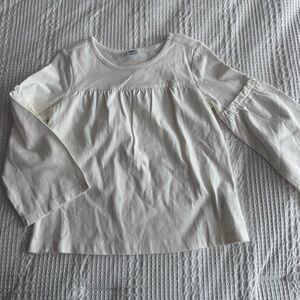 NWT Janie and Jack White Long Sleeve Top